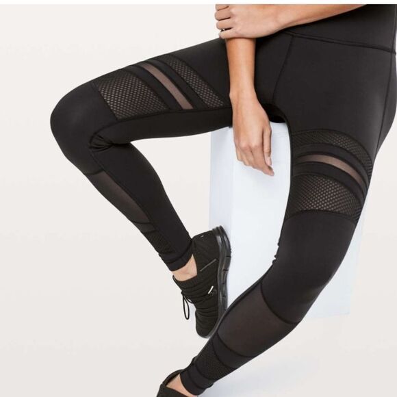 Lululemon High Rise Tight Tech & Mesh Mix - Picture 4 of 8